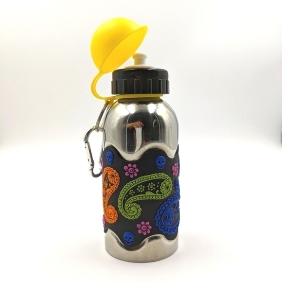 Paisley Skull Small Stainless Steel Water Bottle - Picture 2 of 2